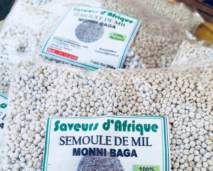 Authentiques céréales importées du continent africain